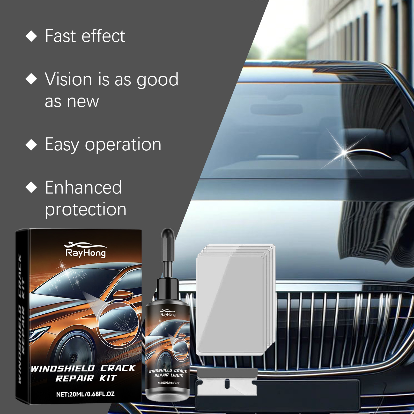Car Windshield Crack Repair Re – Liquid Uv Glue Kit Bewertung und Preis