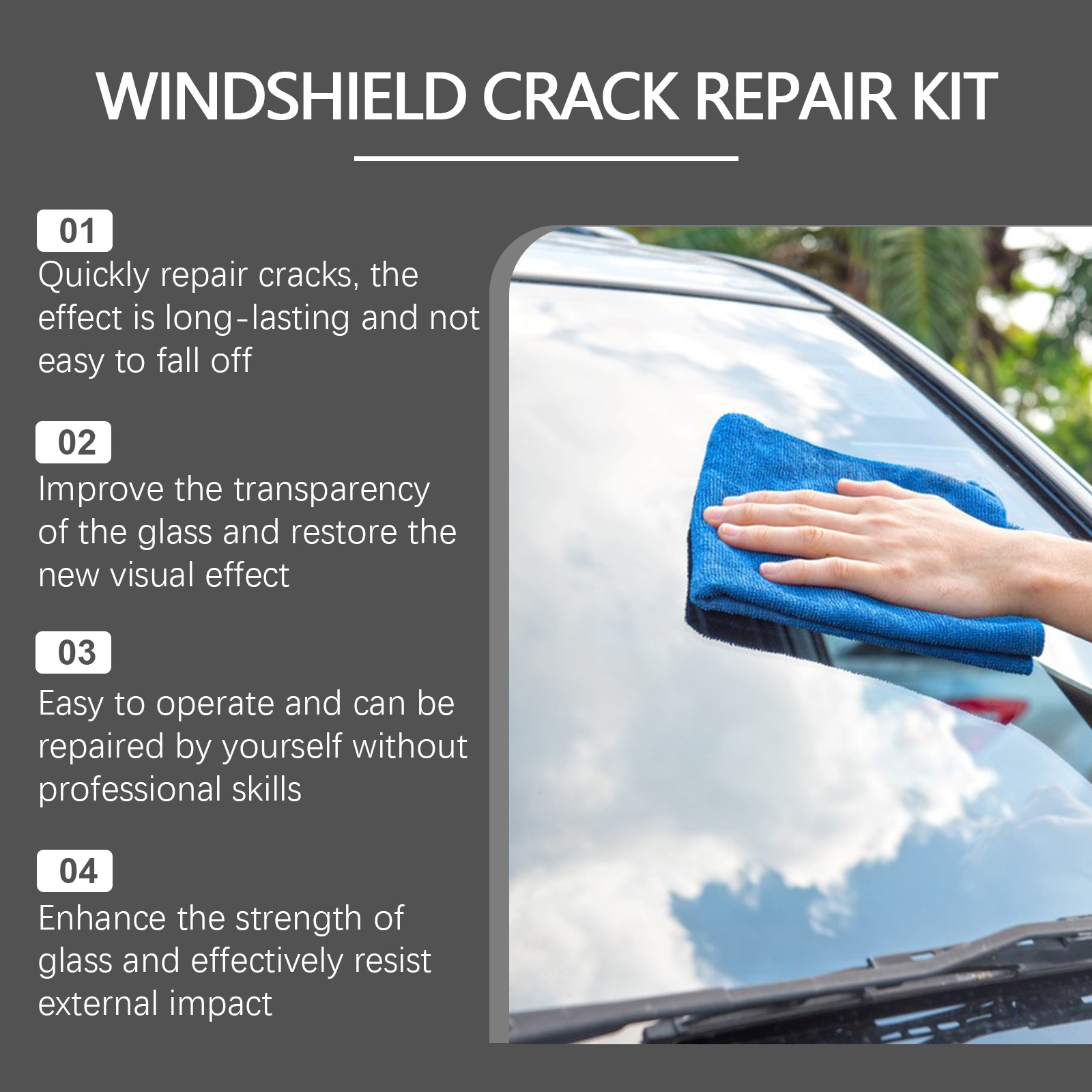 Car Windshield Crack Repair Re – Liquid Uv Glue Kit Bewertung und Preis