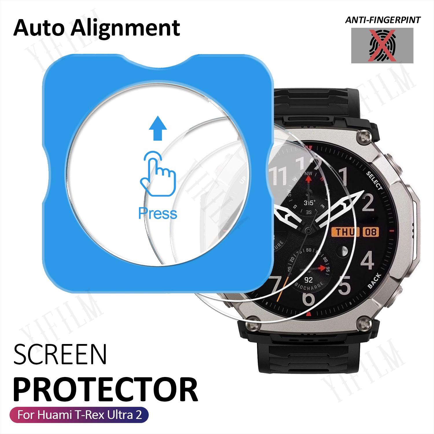 For Huami T-Rex Ultra 2 Screen – Glass Protector Auto Bewertung und Preis