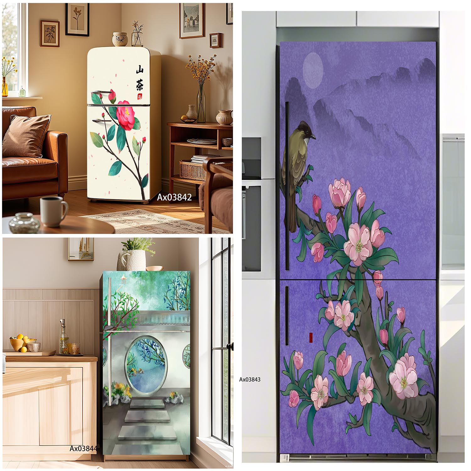 Zen Garden View Fridge Sticker – Full Cover Adhesive Bewertung und Preis