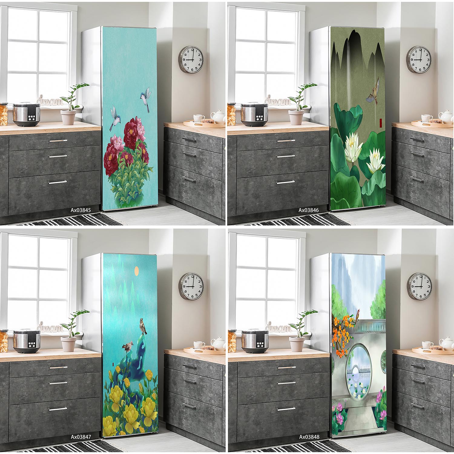 Zen Garden View Fridge Sticker – Full Cover Adhesive Bewertung und Preis