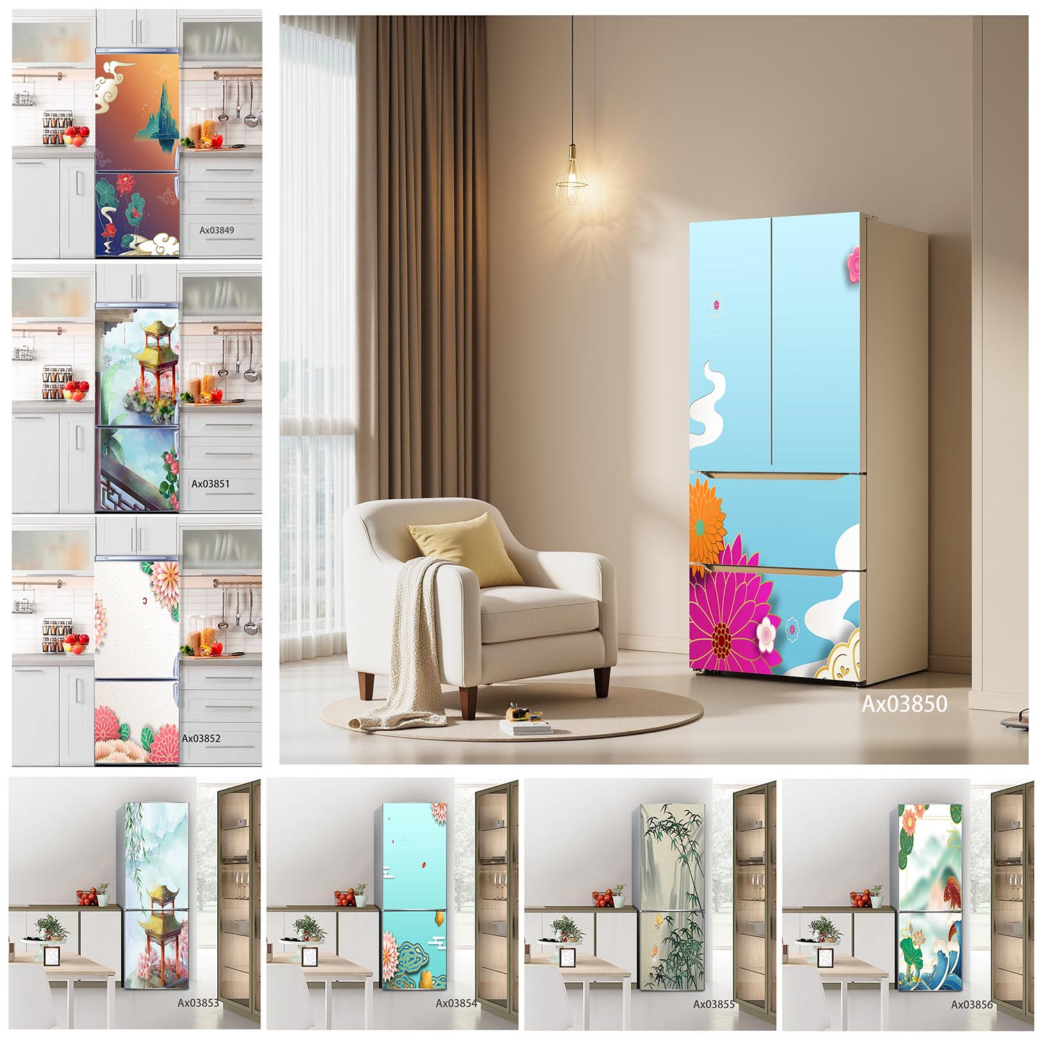 Zen Garden View Fridge Sticker – Full Cover Adhesive Bewertung und Preis