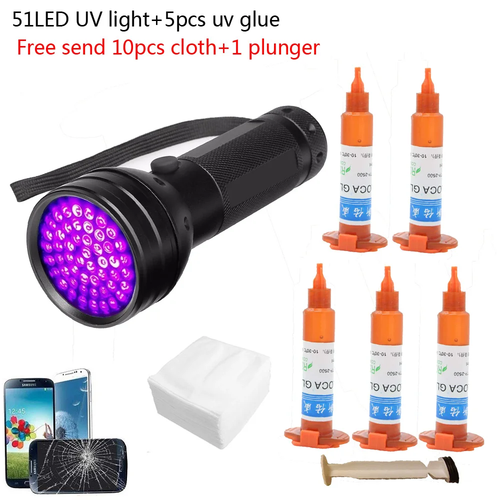 51 led UV light 5pcs/lot 5g TP – Liquid Uv Glue Kit Bewertung und Preis