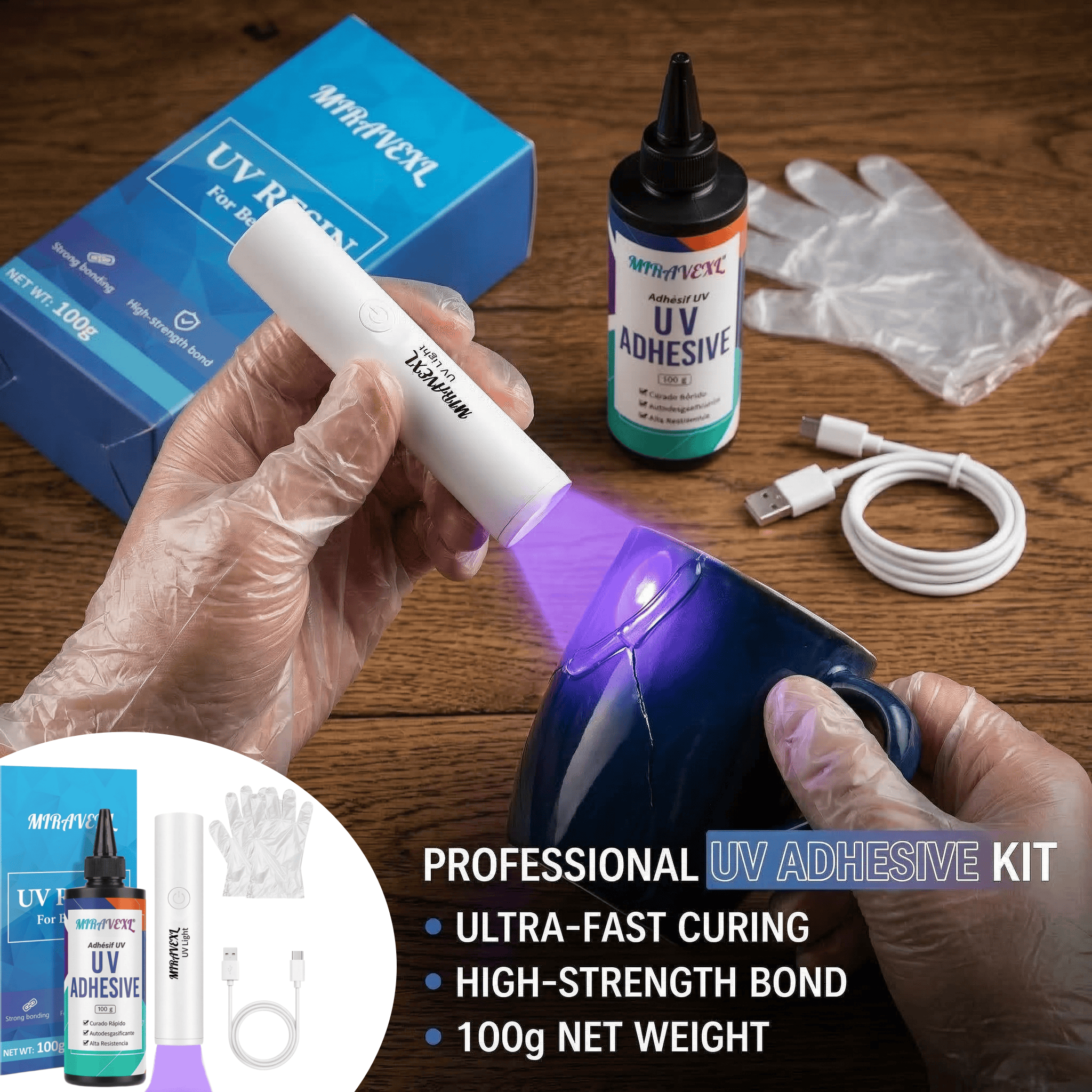 Upgraded UV Resin Kit with USB – Liquid Uv Glue Kit Bewertung und Preis