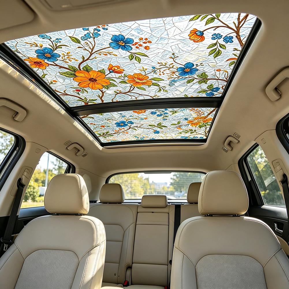 Floral Stained Glass Car Sunro – Privacy Screen Protector Bewertung und Preis
